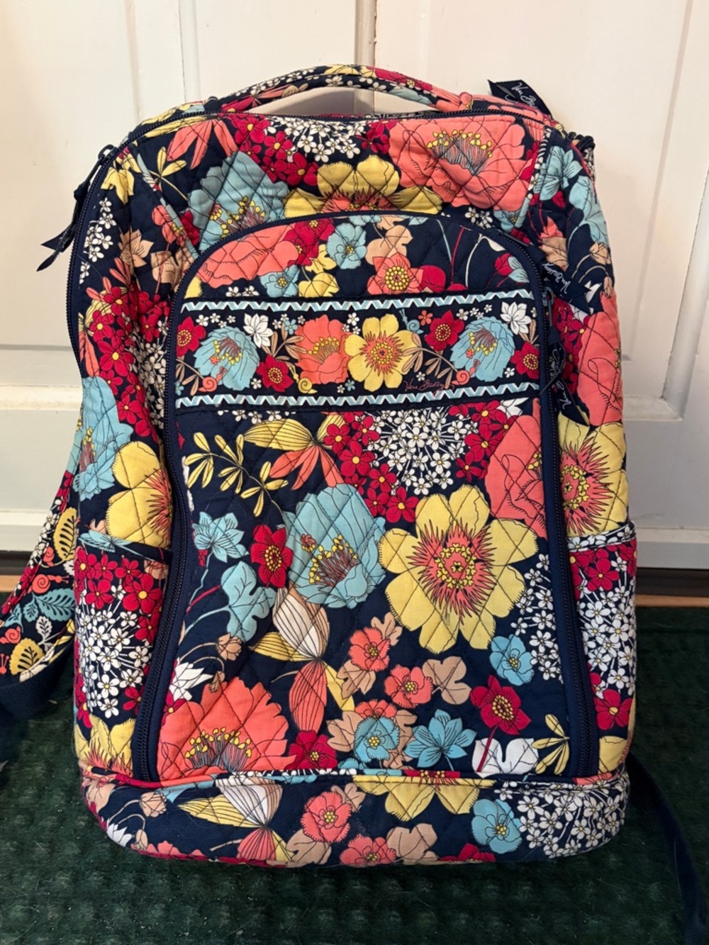 Vera Bradley Laptop Backpack Happy Snails